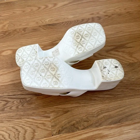 Nordstrom Jeffreycampbell Bubblegum Jellies Slides Sandals White Size 11 - Picture 10 of 14